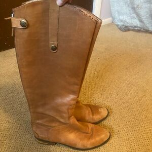 Sam Edelman Tan Leather  Knee High Boots size 8